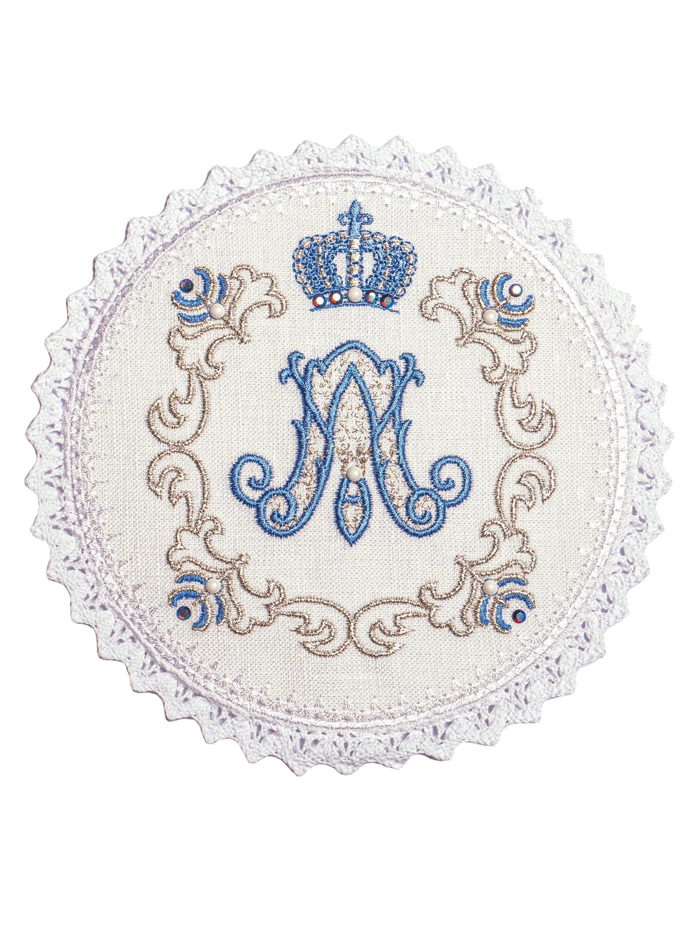Chalice Linens with Marian Embroidery LE/5001 - HAFTINAUSA.COM