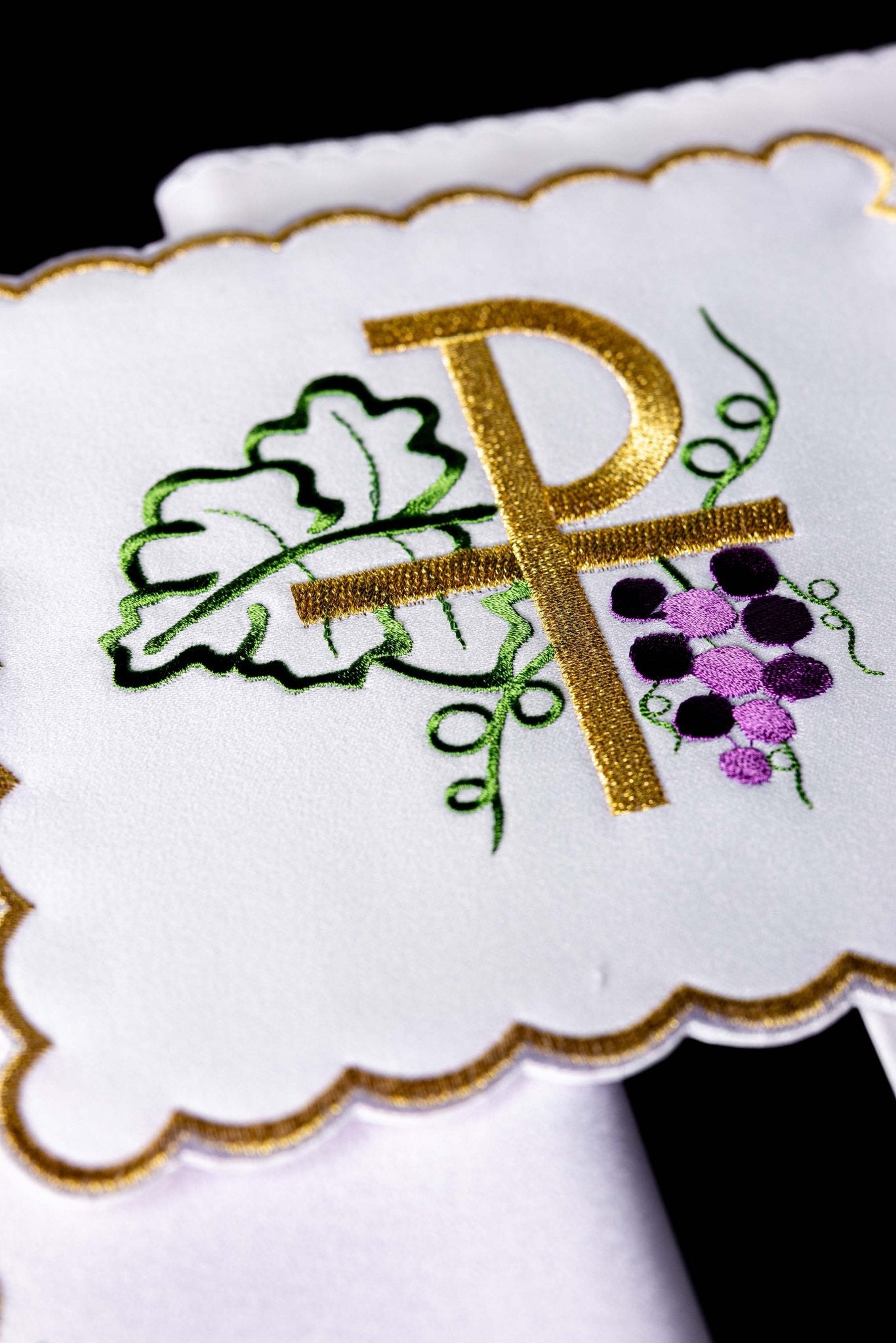 Chalice Linens with PAX and Grapevine Embroidery KK/002 - CHASUBLES.COM
