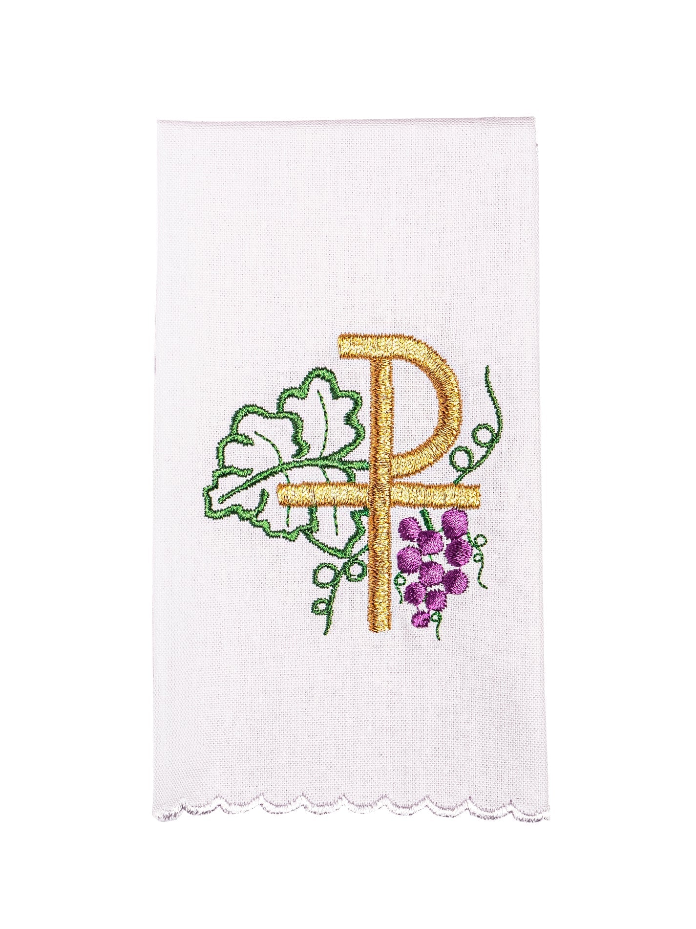 Chalice Linens with PAX and Grapevine Embroidery KK/002 - HAFTINAUSA.COM
