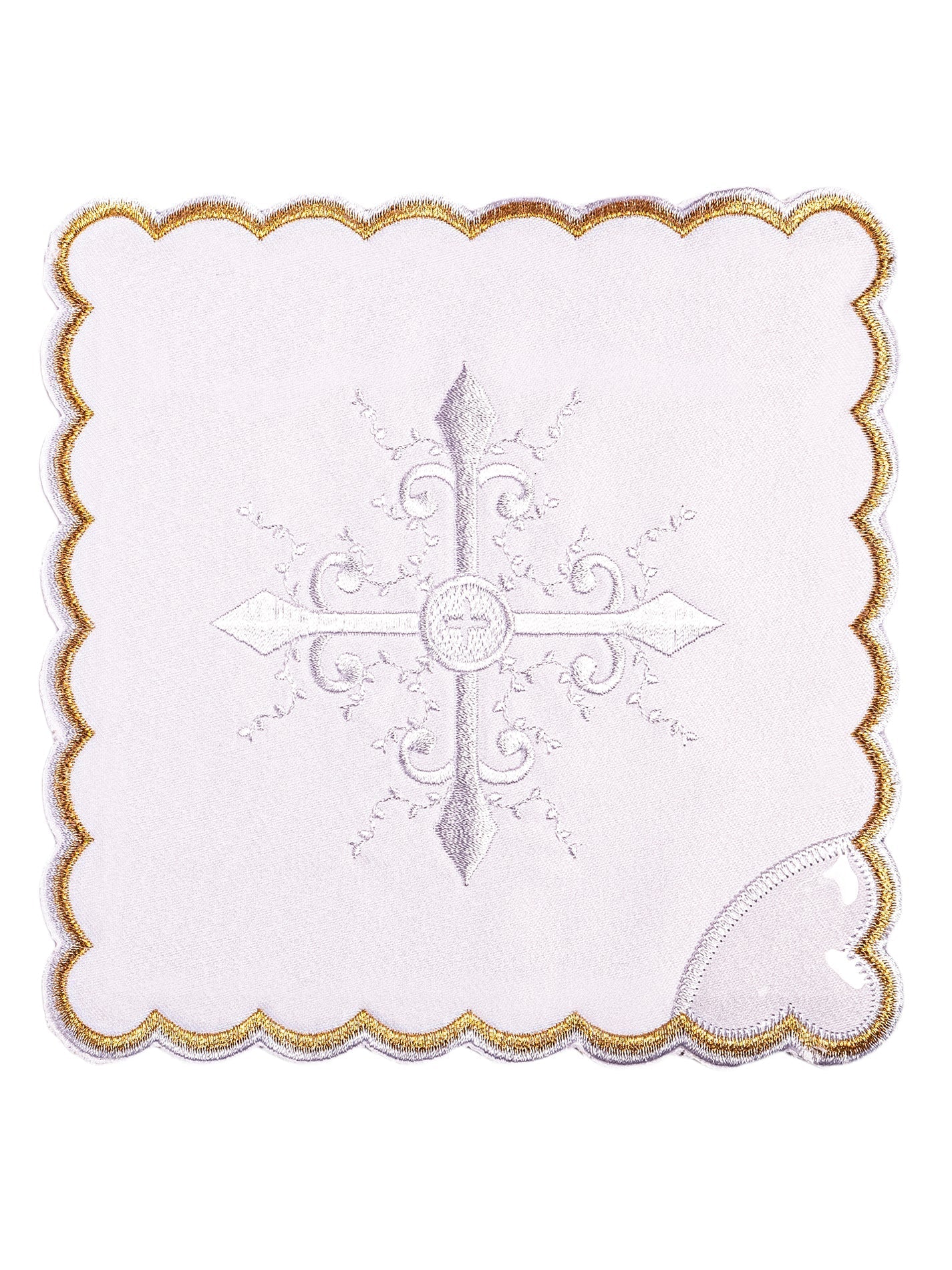 Chalice Linens with white embroidery KK/057 - HAFTINAUSA.COM