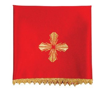 Chalice veils in 4 liturgical colors with gold cross KWB/003/20 50X50 (4szt.) - HAFTINAUSA.COM