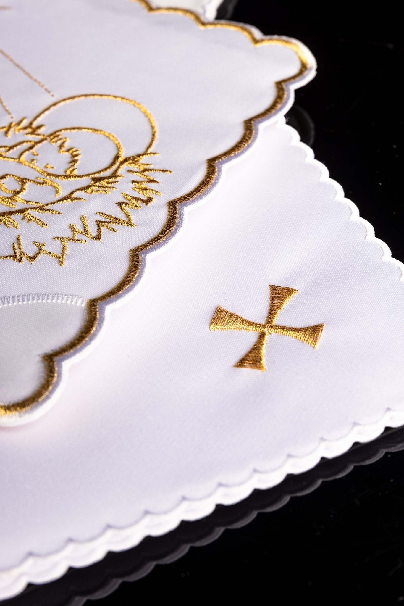 Christmas chalice linens set with embroidered Jesus child KK/124 - CHASUBLES.COM