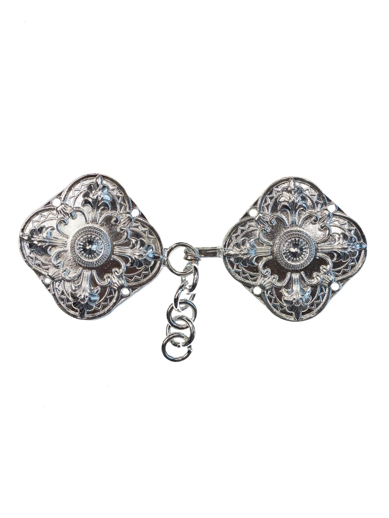 Classic silver cope clasp KZP/008 - HAFTINAUSA.COM