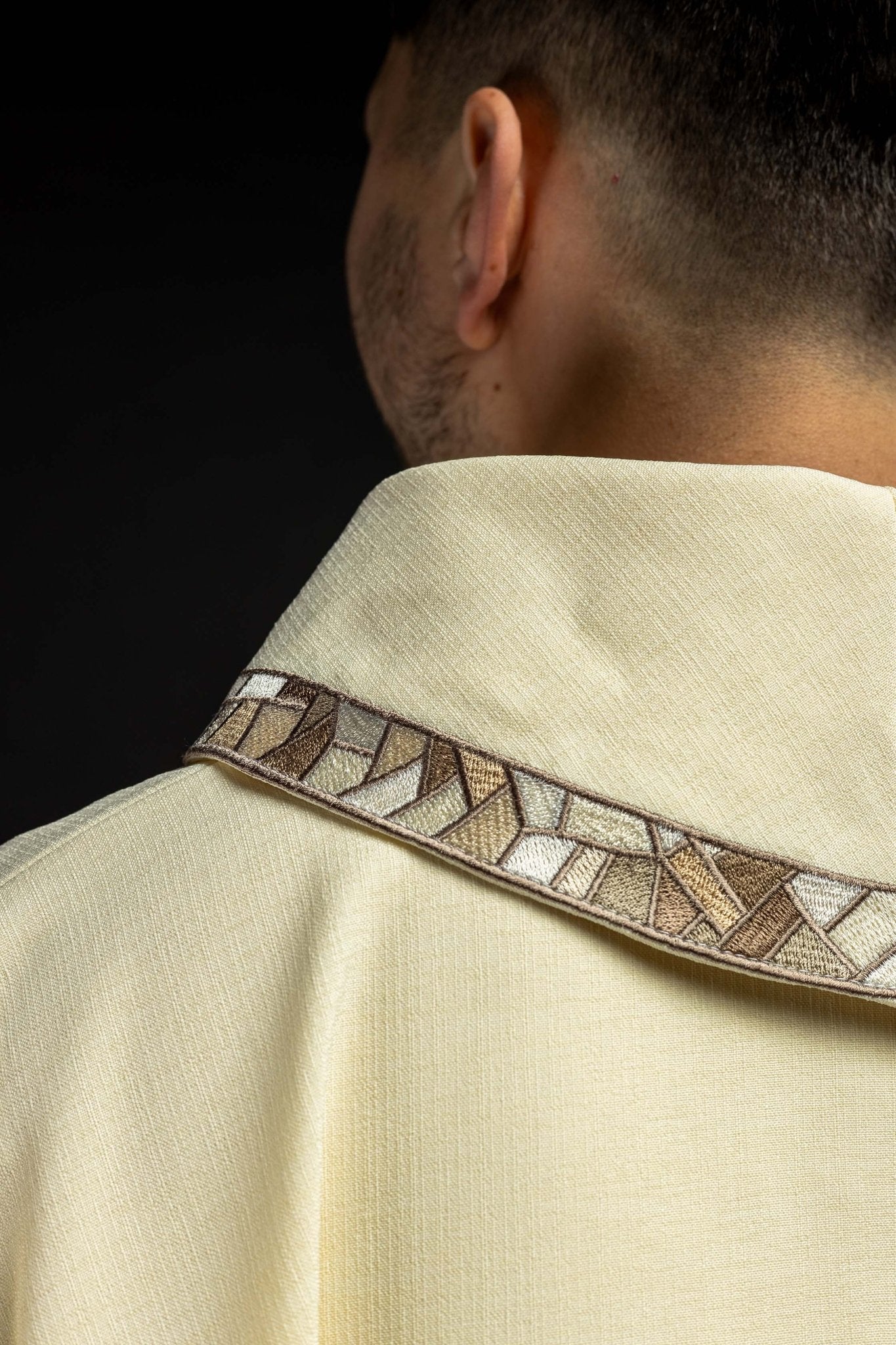 Cream chasuble with cream embroidery KOR/257/05/62 - HAFTINAUSA.COM
