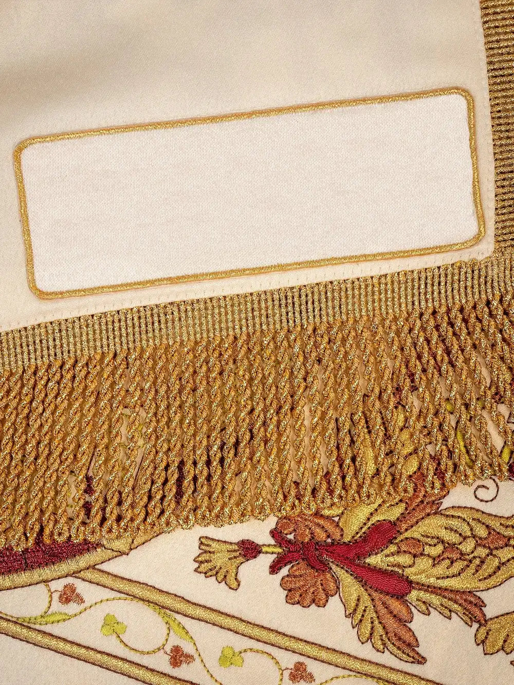 Label with a dedication