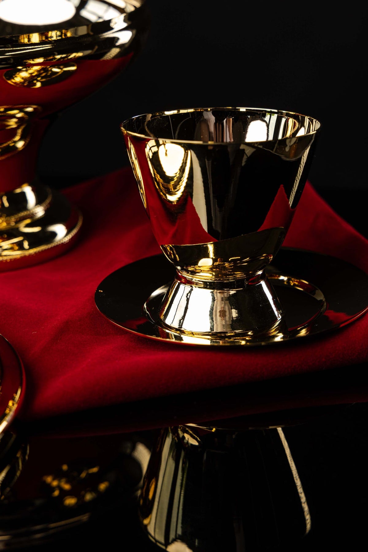 Matching gold-plated chalice