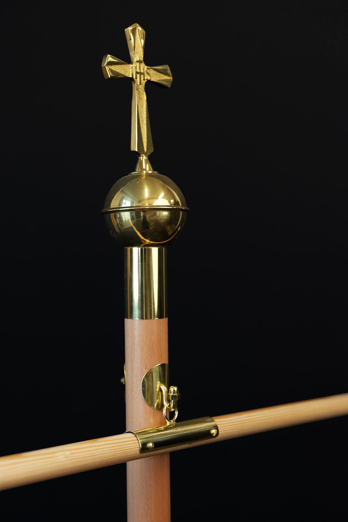 Light Wood Pole for Liturgical Banners