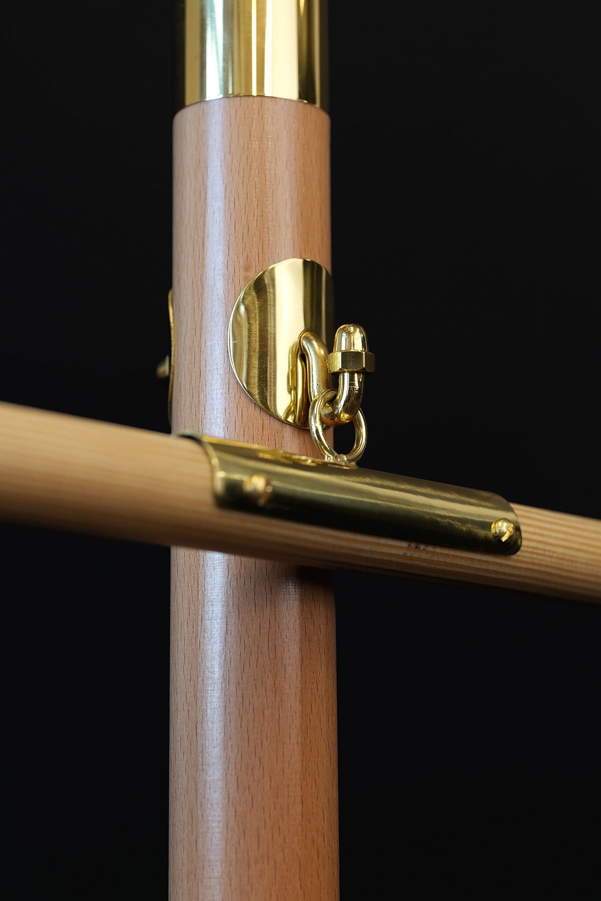 Light Wood Pole for Liturgical Banners