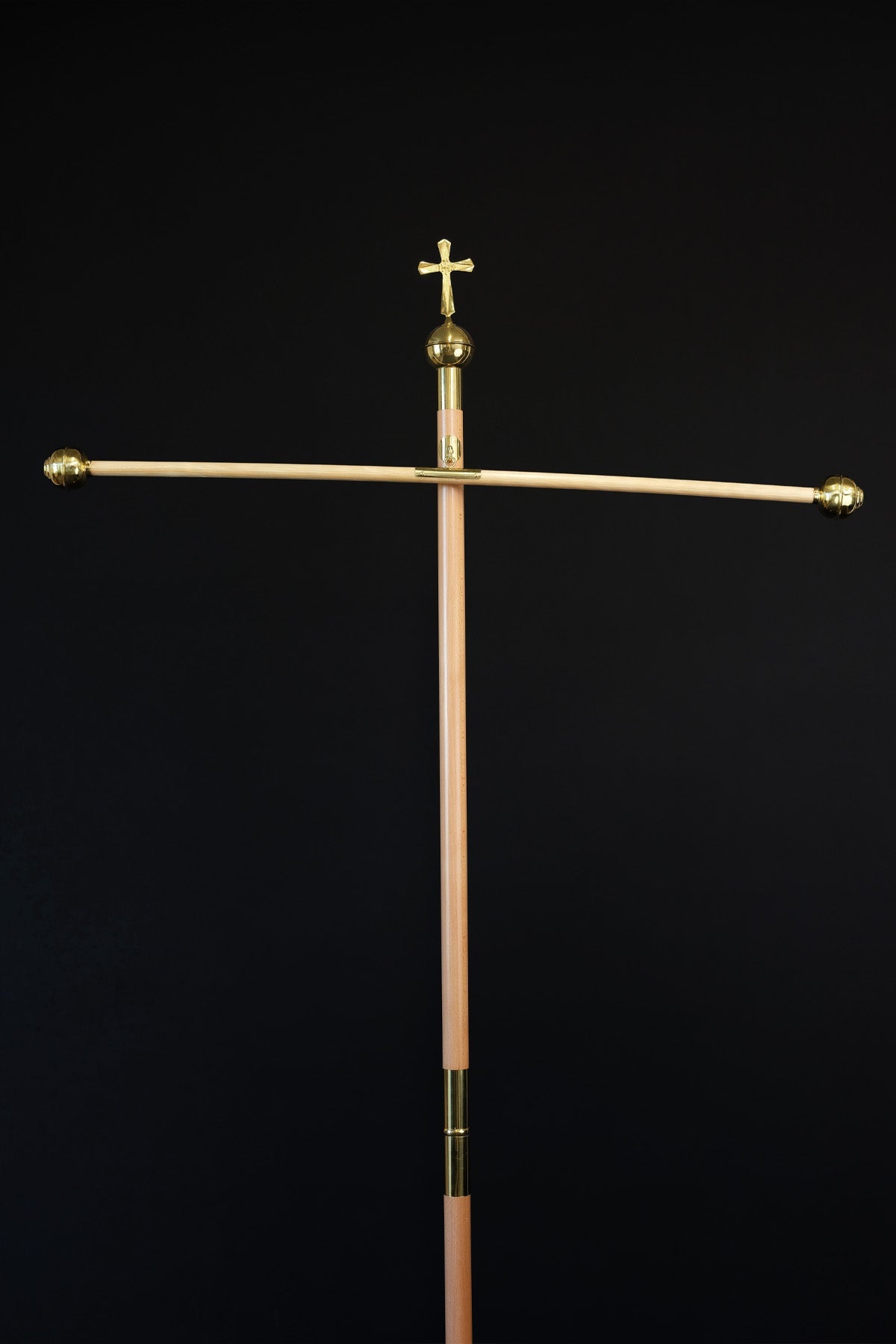 Light Wood Pole for Liturgical Banners