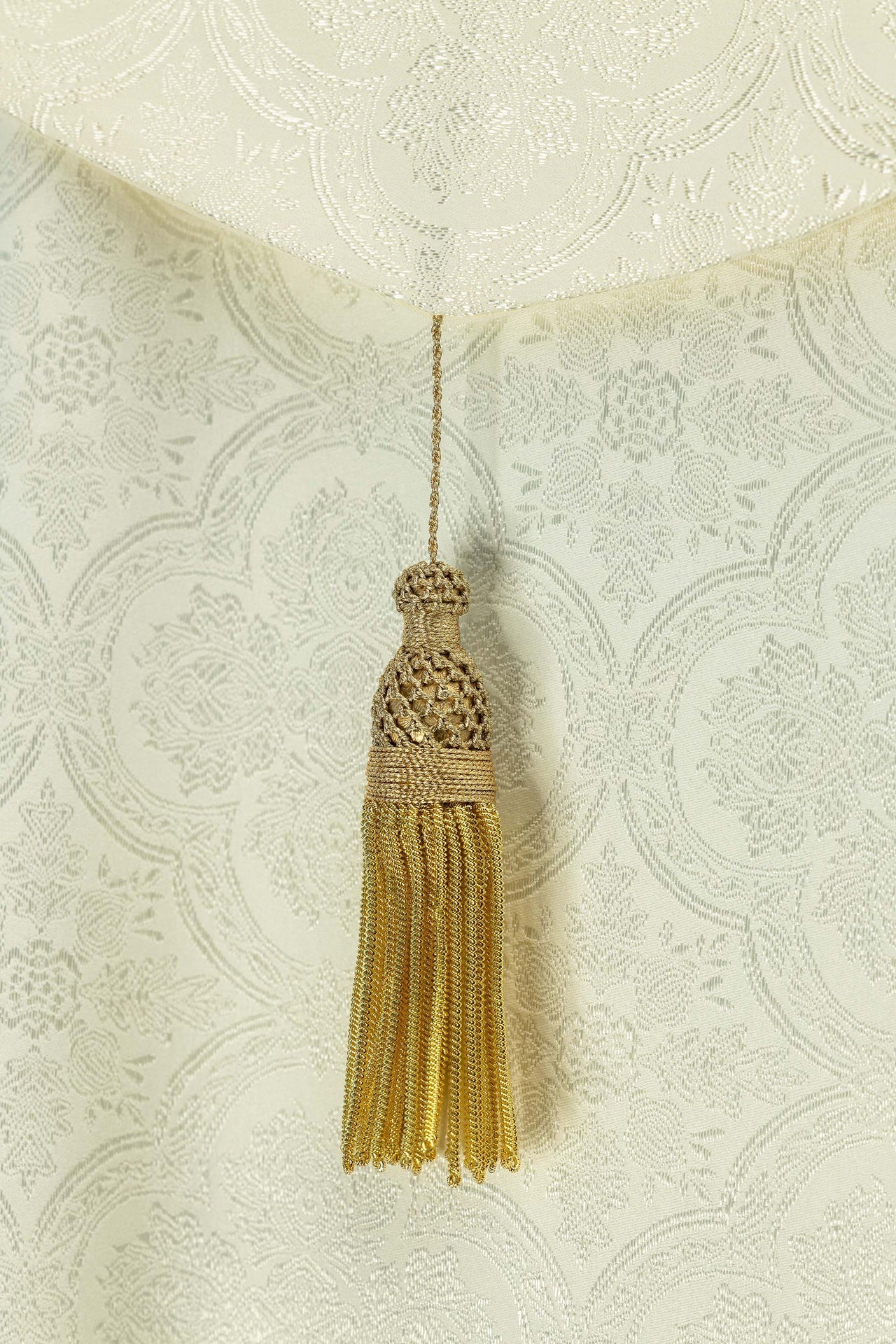 Ecru jacquard liturgical cope KKP/161/05/11 145cm - CHASUBLES.COM