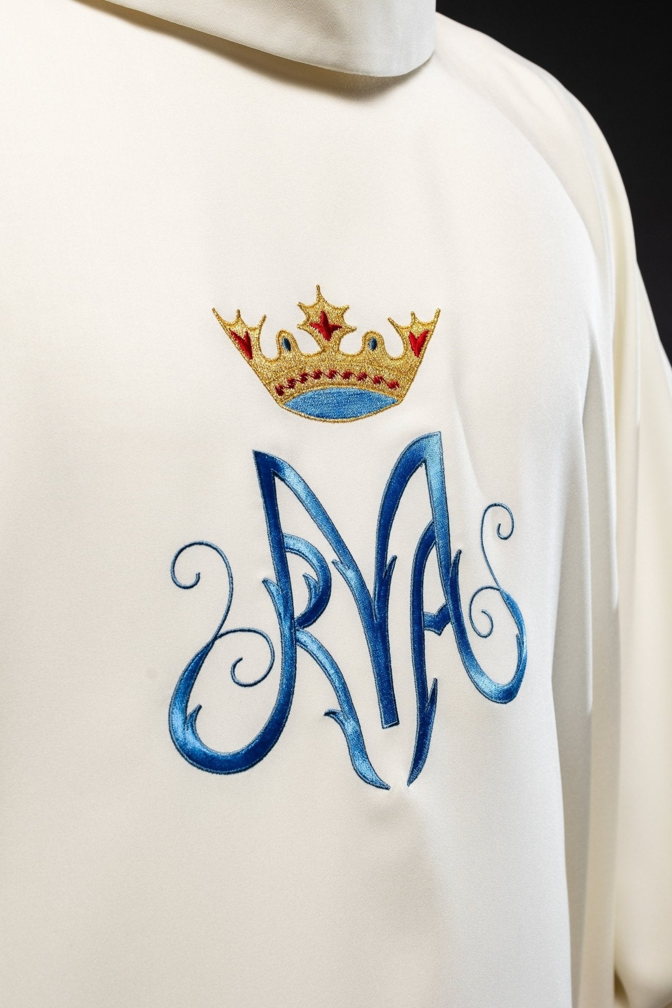 Ecru Liturgical Marian Chasuble KOR/127/05/12 ECRU - HAFTINAUSA.COM
