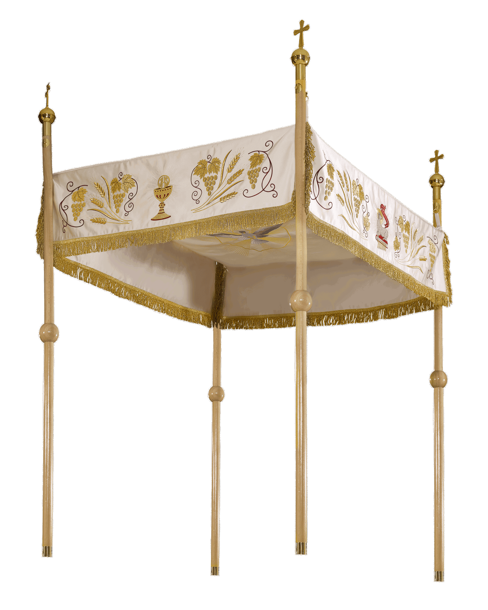 Embroidered Canopy with grape motifs KBA/001 130*160 - HAFTINAUSA.COM