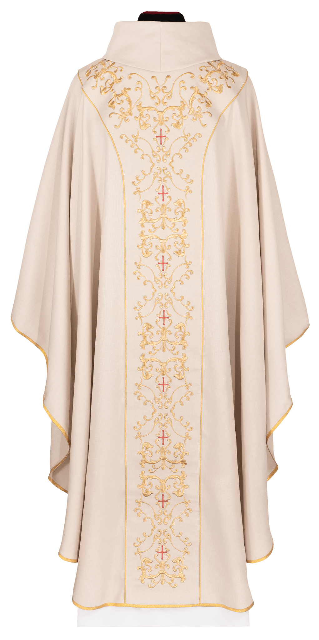 Embroidered ecru chasuble with the image of the Divine Mercy of Jesus KDT/7017/05/70 - CHASUBLES.COM