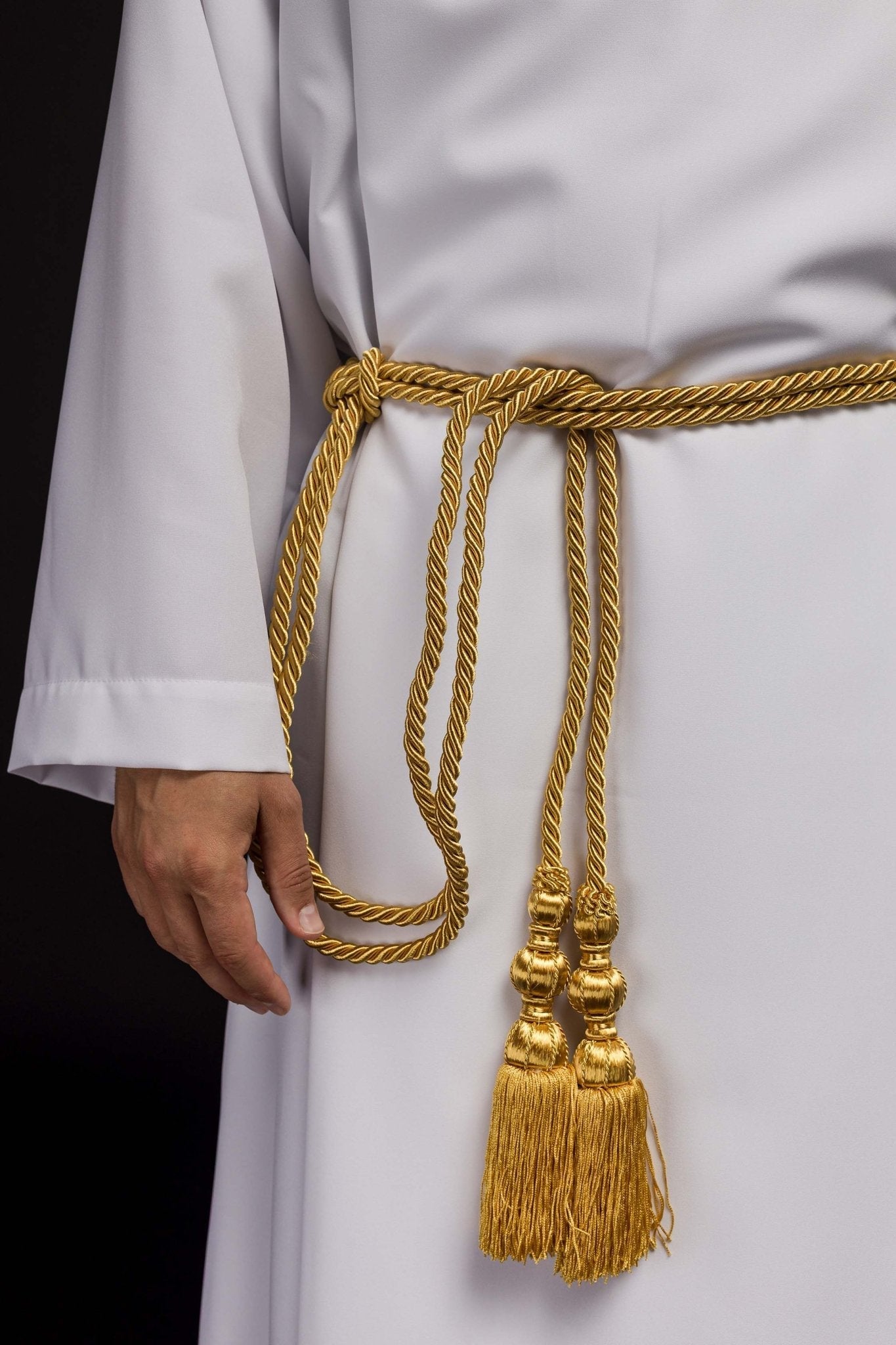 Gold liturgical cincture CIN/010 - HAFTINAUSA.COM