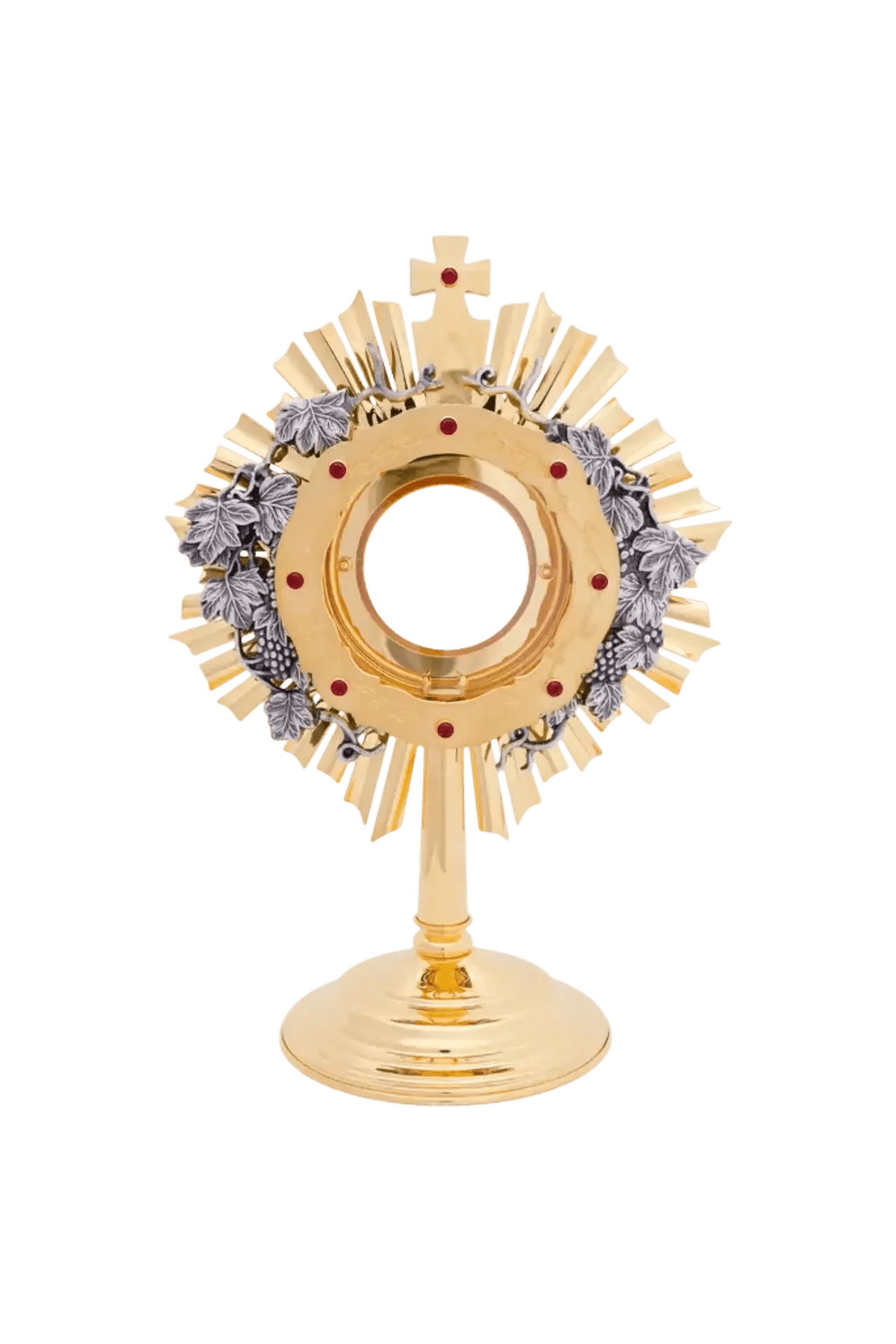 Gold - plated brass monstrance KNR/0108 31CM - CHASUBLES.COM