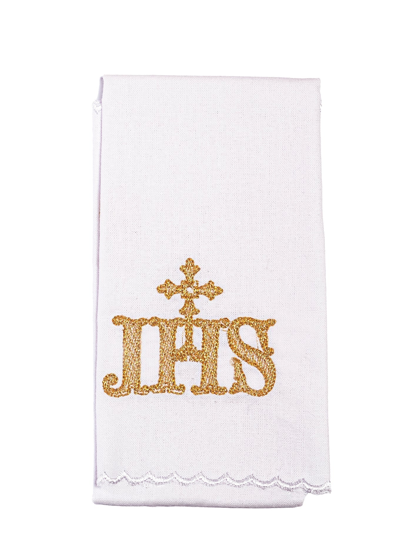 Linen Chalice Linens Embroidered with IHS KK/082 - HAFTINAUSA.COM