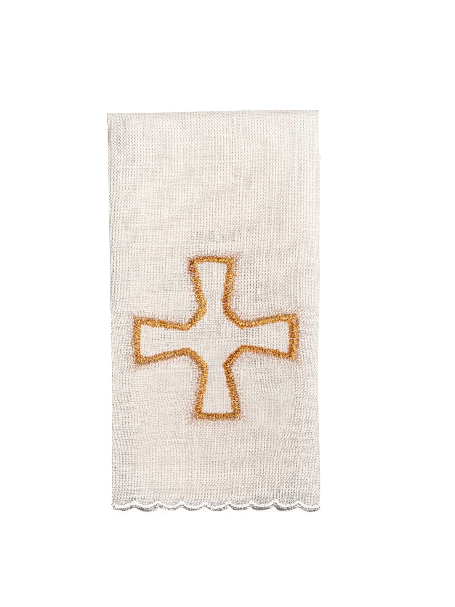 Linen Chalice Linens Richly Embroidered with Stones LE/5003 - HAFTINAUSA.COM