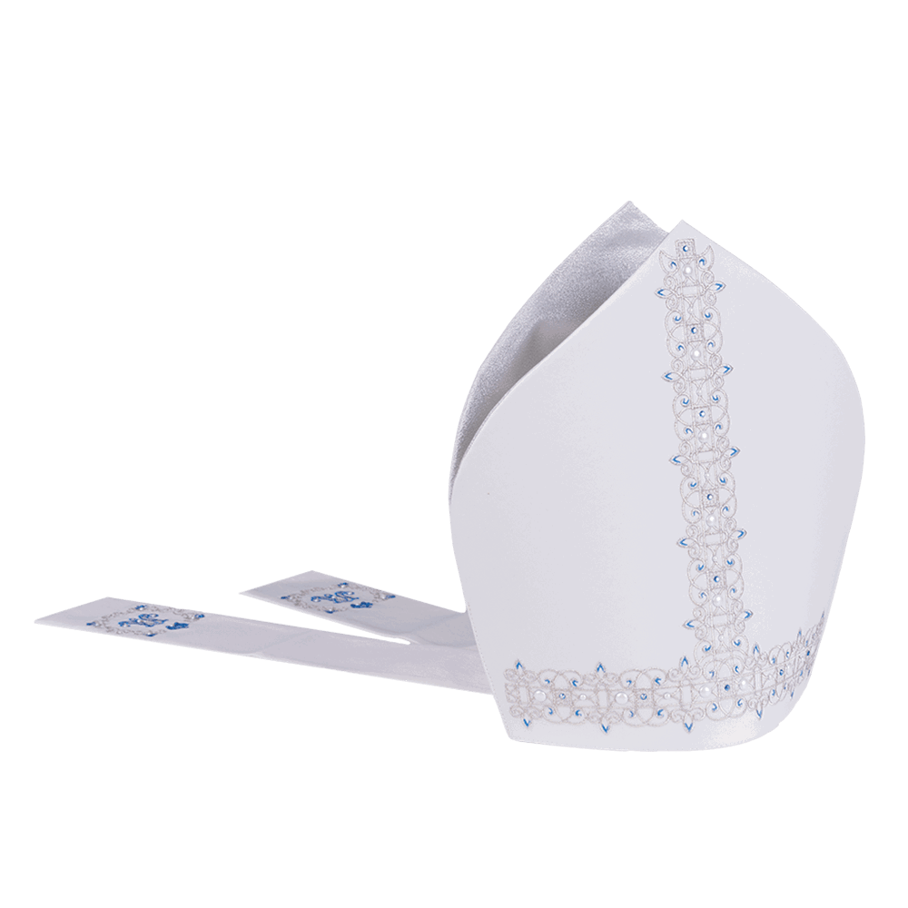 Mitre for bishop with Marian embroidery LE/9001 - HAFTINAUSA.COM