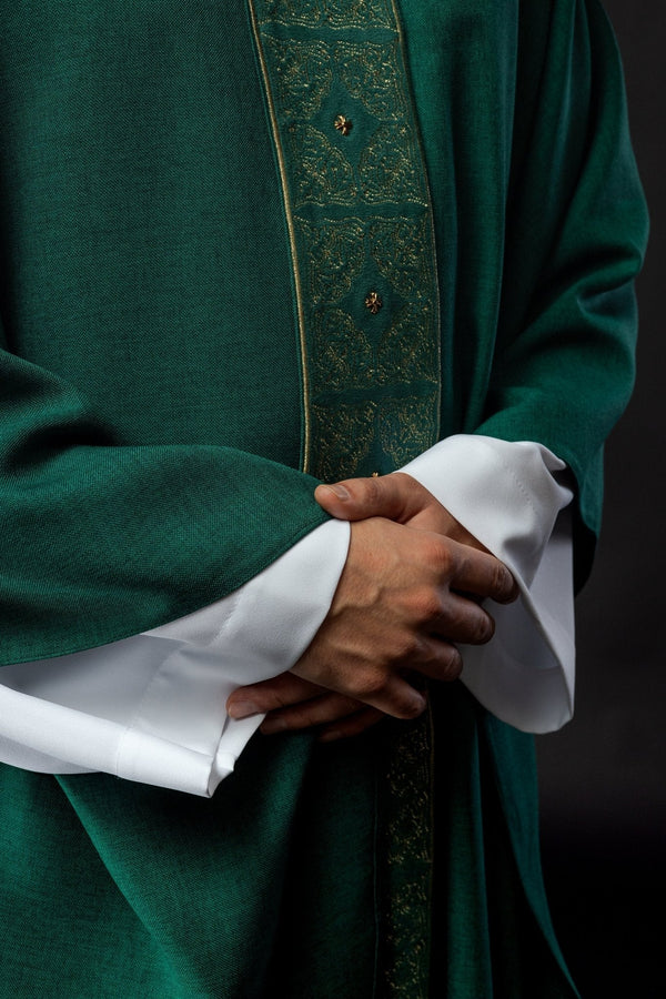 Priest Robe Green Velvet