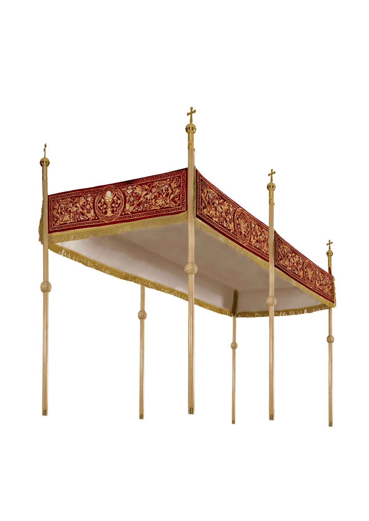 Processional Canopy Maroon Velvet