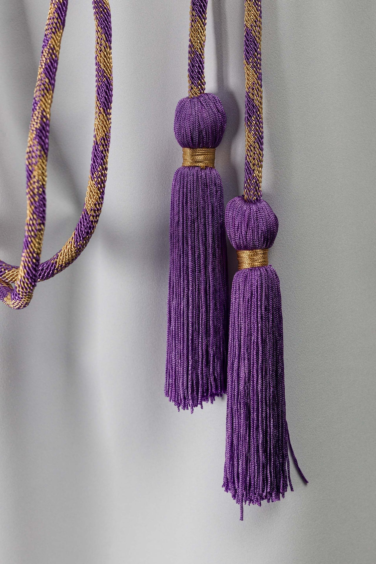 Purple and Gold Liturgical Cincture Premium CIN/808 - CHASUBLES.COM