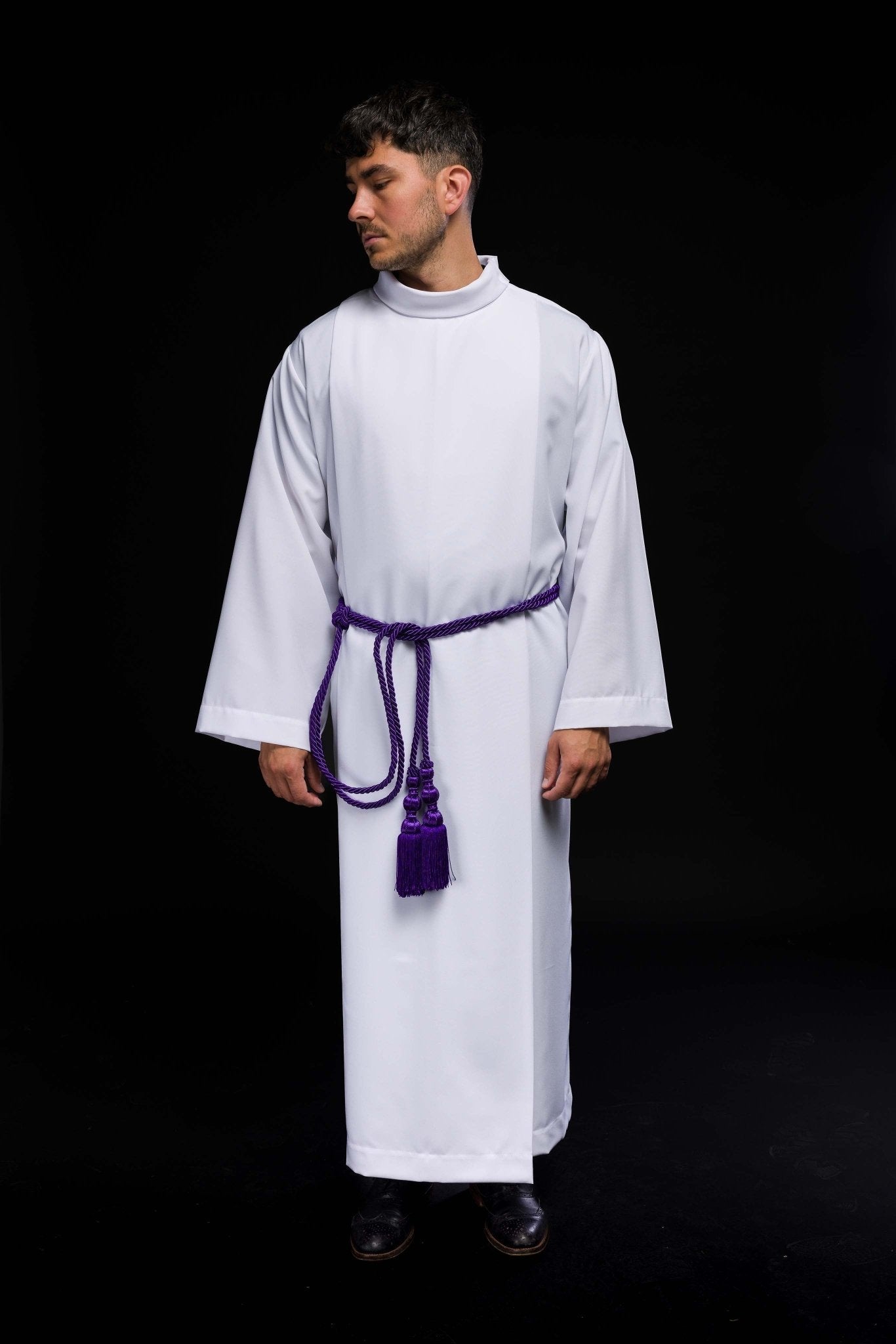 Purple liturgical cincture CIN/003 - HAFTINAUSA.COM