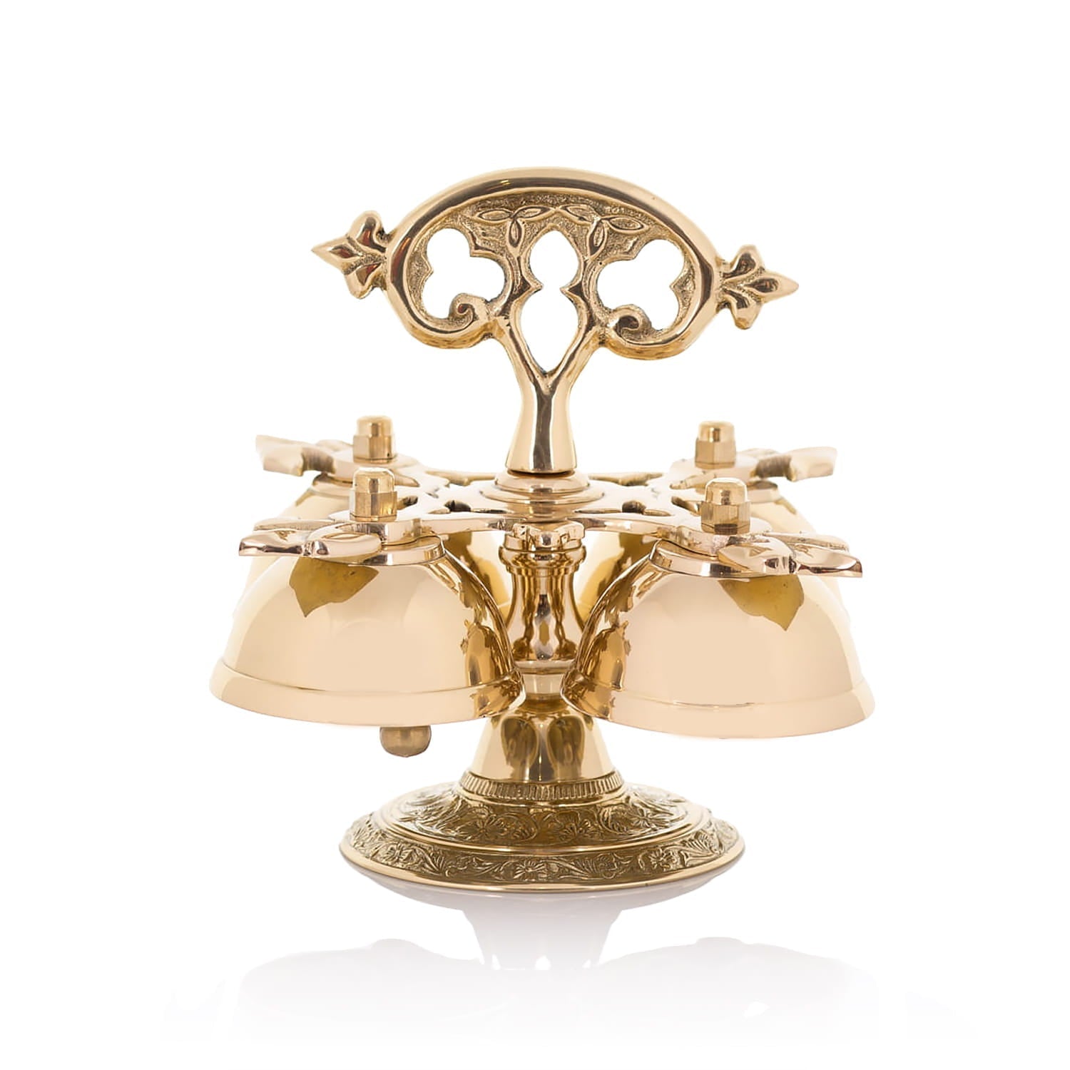 Quadruple Brass Altar Bells P83 - CHASUBLES.COM
