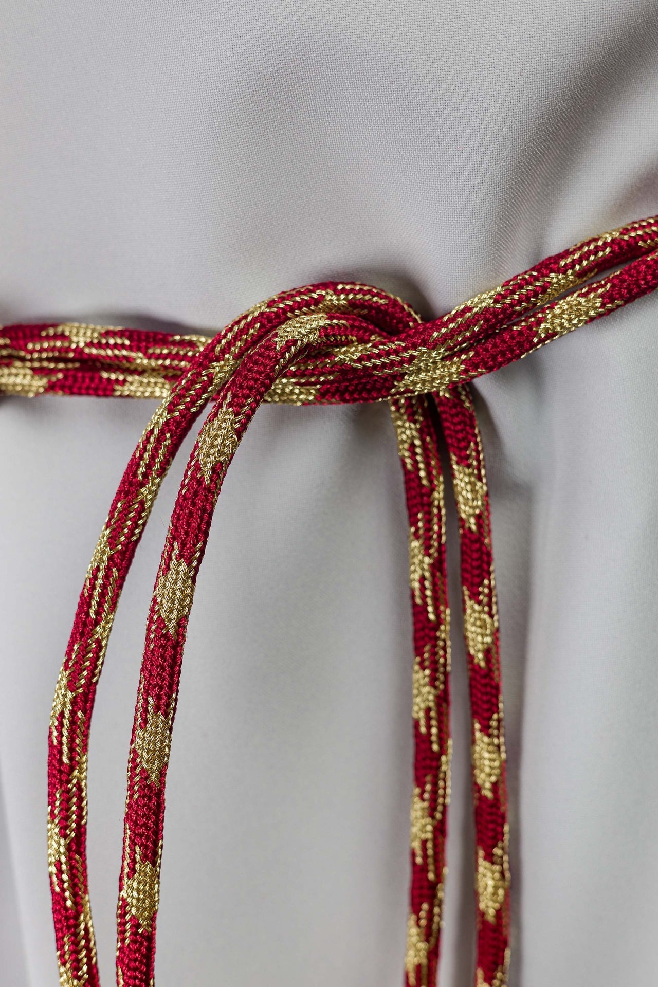 Red and Gold Liturgical Cincture CIN/802 - CHASUBLES.COM