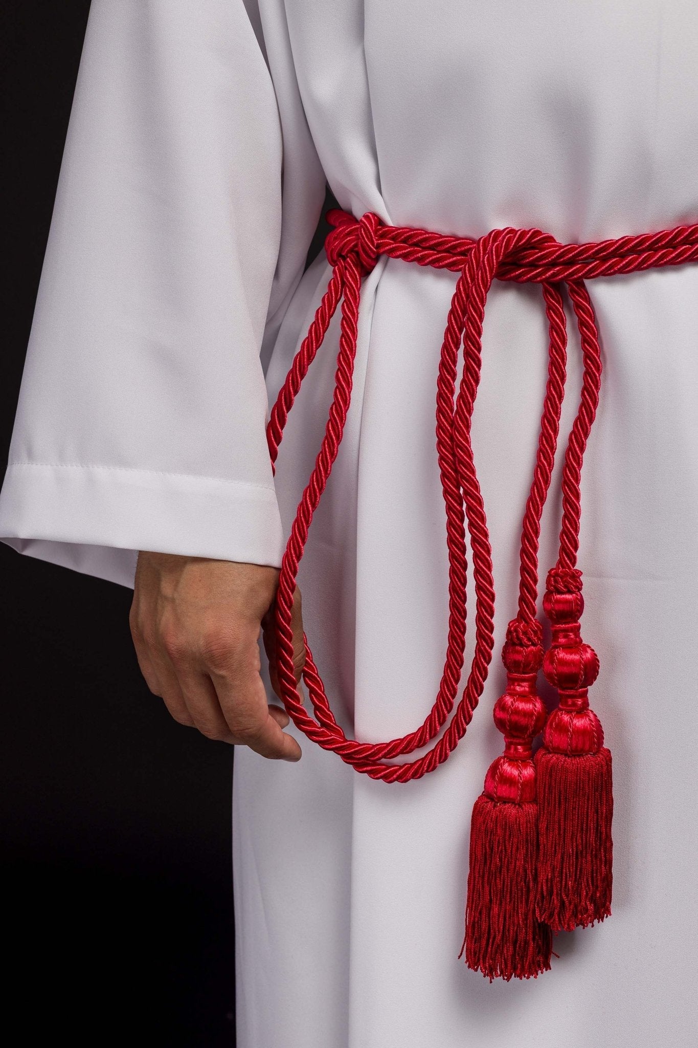 Red liturgical cincture CIN/002 - HAFTINAUSA.COM
