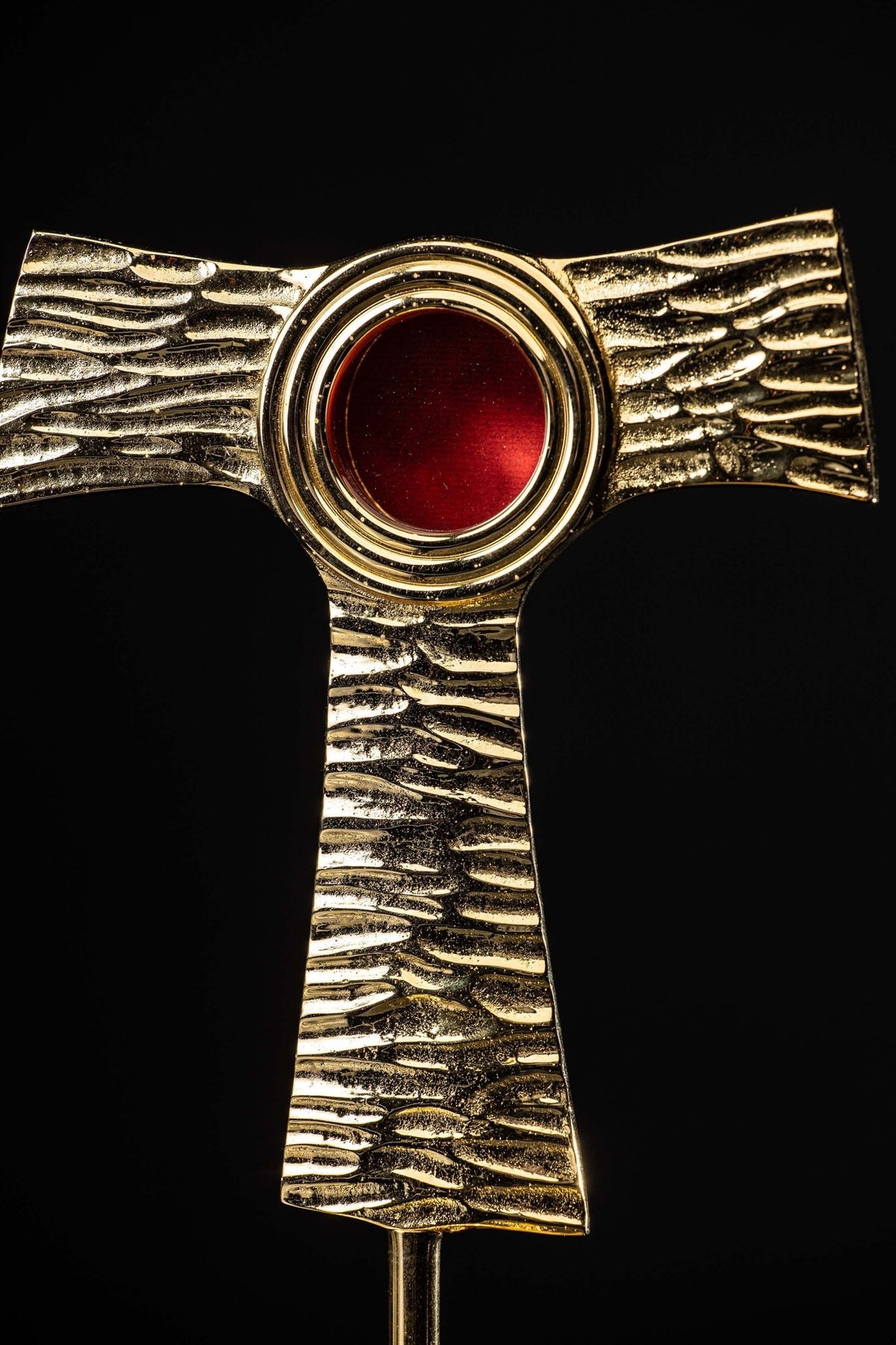 Reliquary - cross - Tau - brass HMCREL013 - CHASUBLES.COM