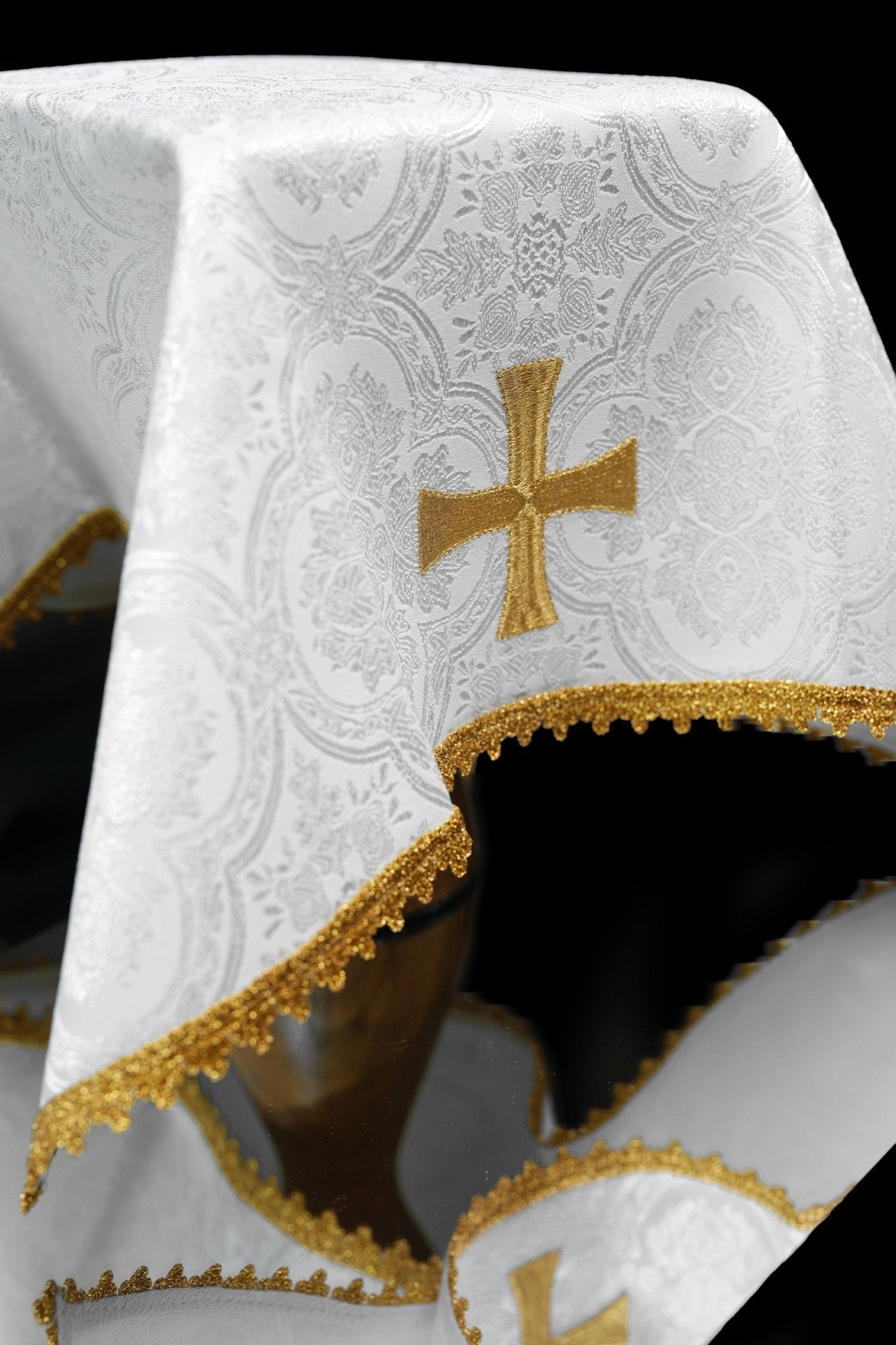 Set of jacquard chalice veils in four liturgical colors KWB/002/11 50X50 (4szt) - CHASUBLES.COM