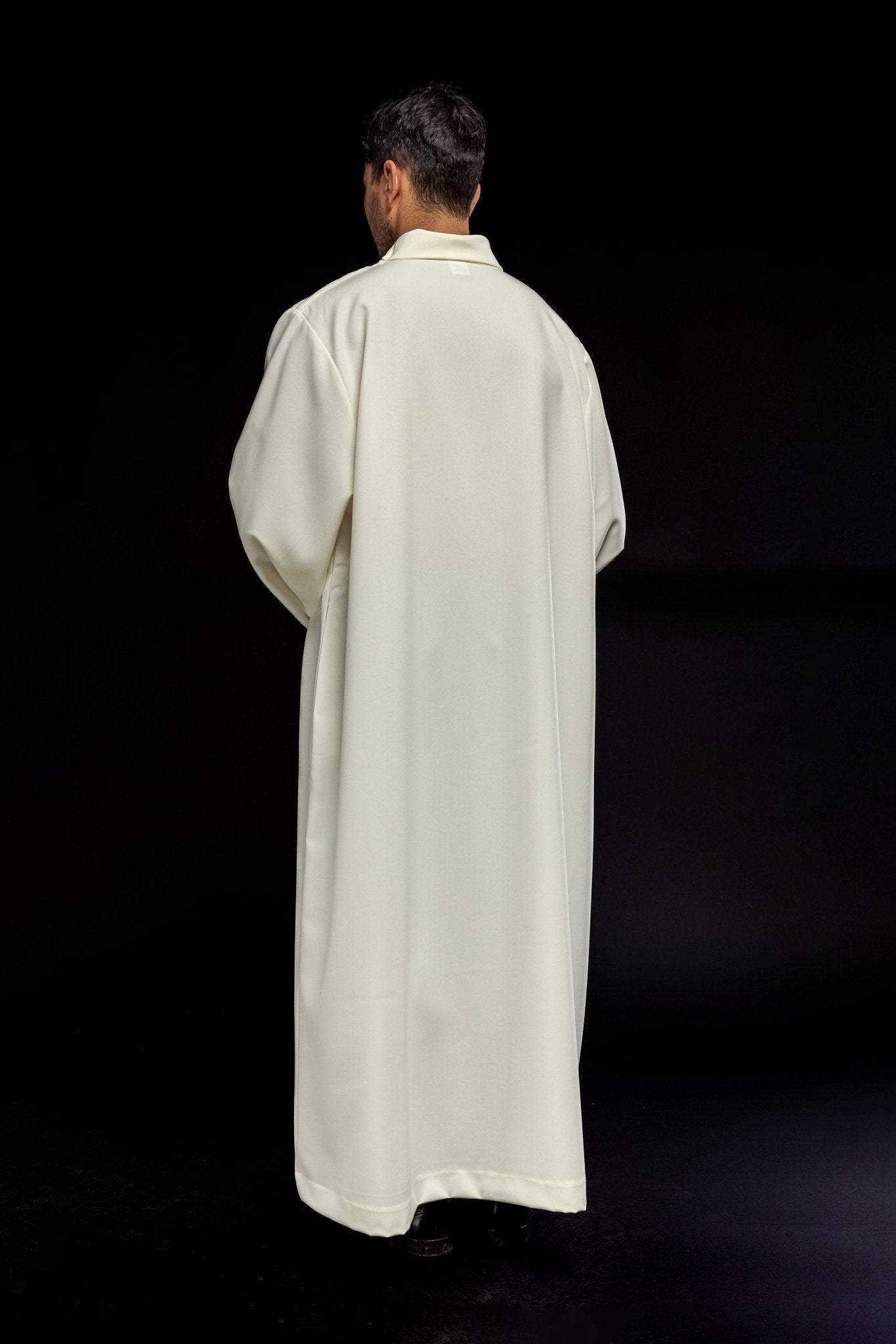 Simple plain alb cream colored KAB/021/05/12 135cm/164cm - HAFTINAUSA.COM