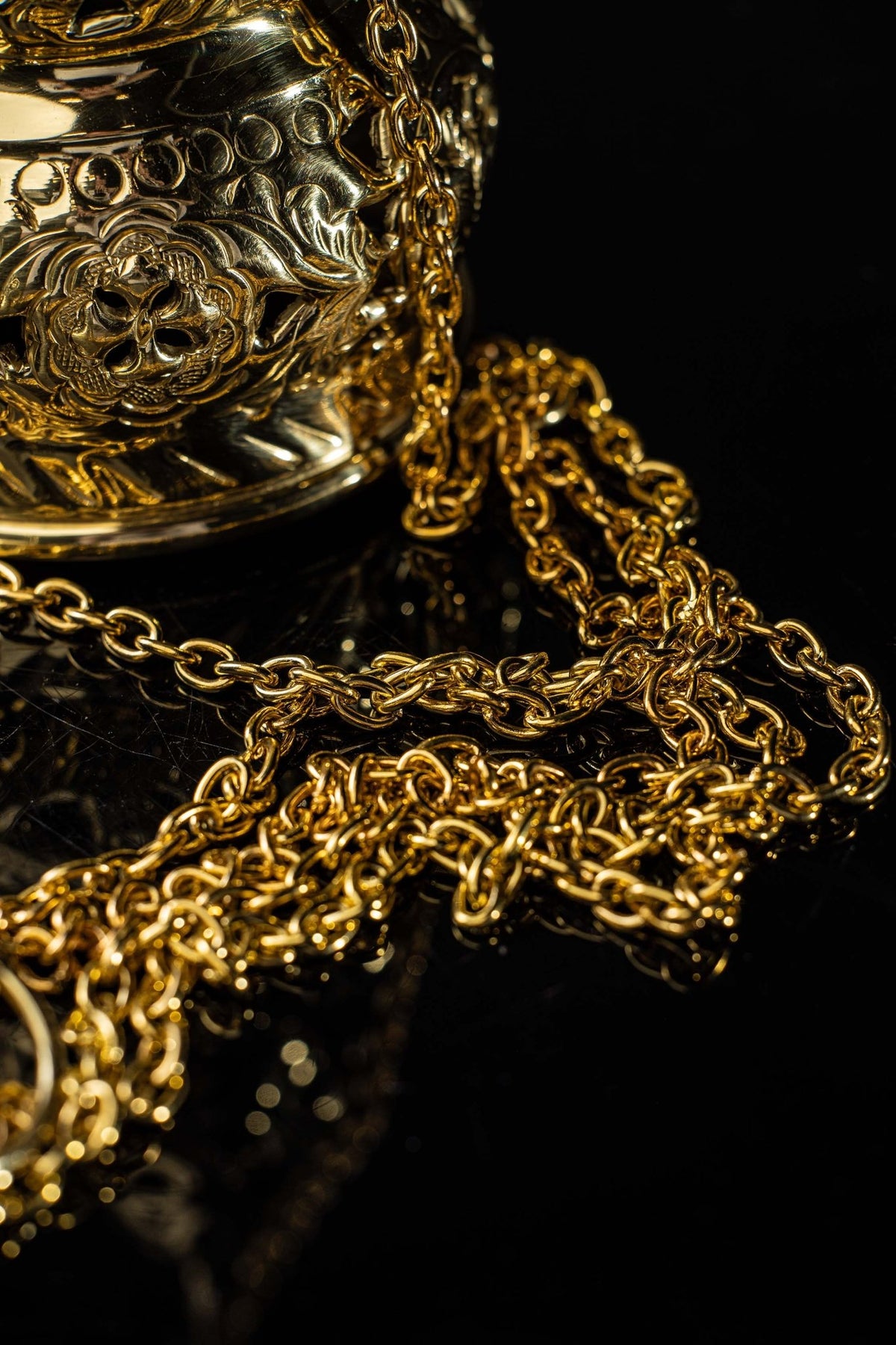 Thurible - brass - 29 cm M100 - CHASUBLES.COM
