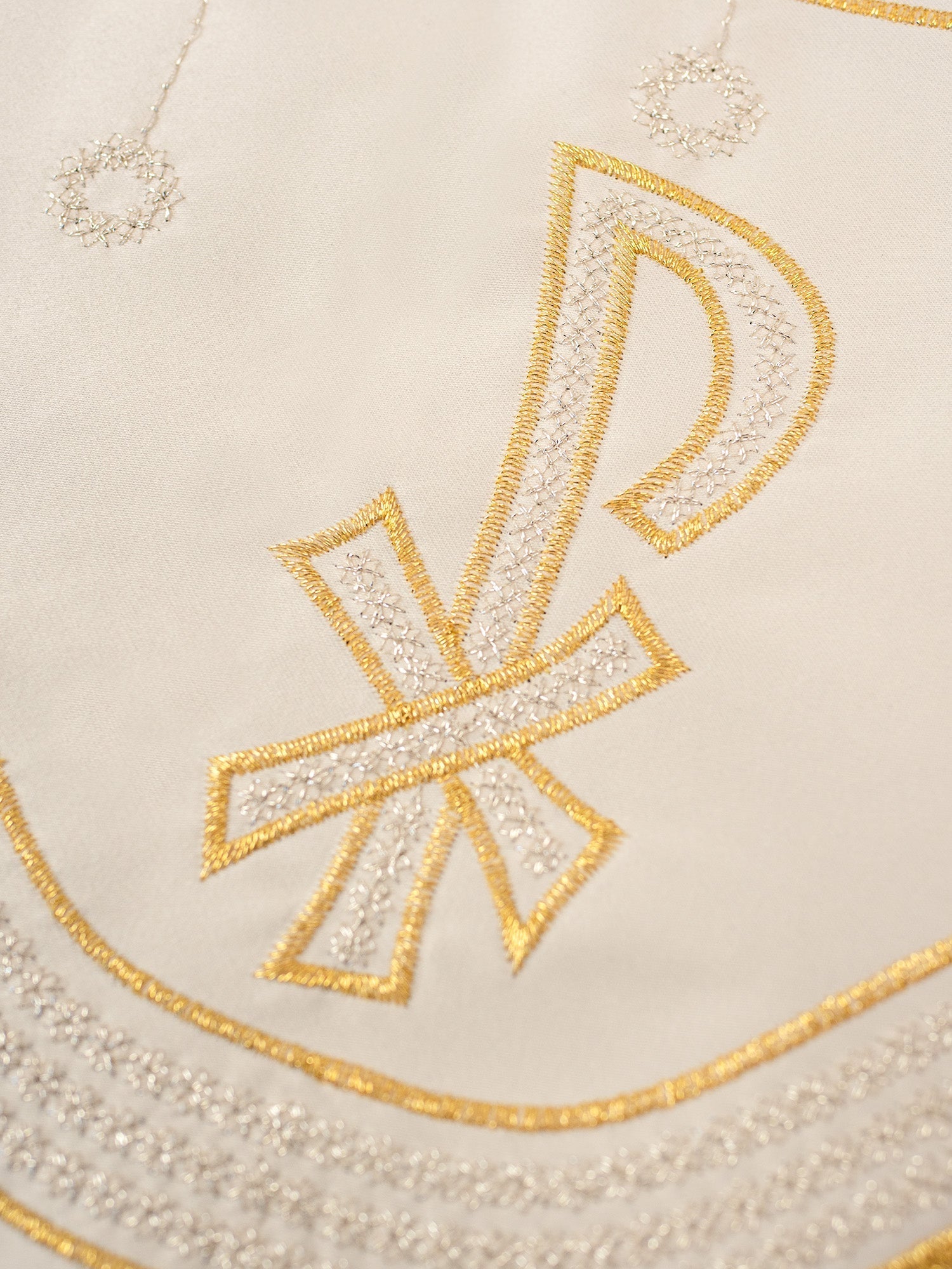 Trimmings with front embroidery PAX in ecru KOM/036/05 20cm 3,5m - HAFTINAUSA.COM