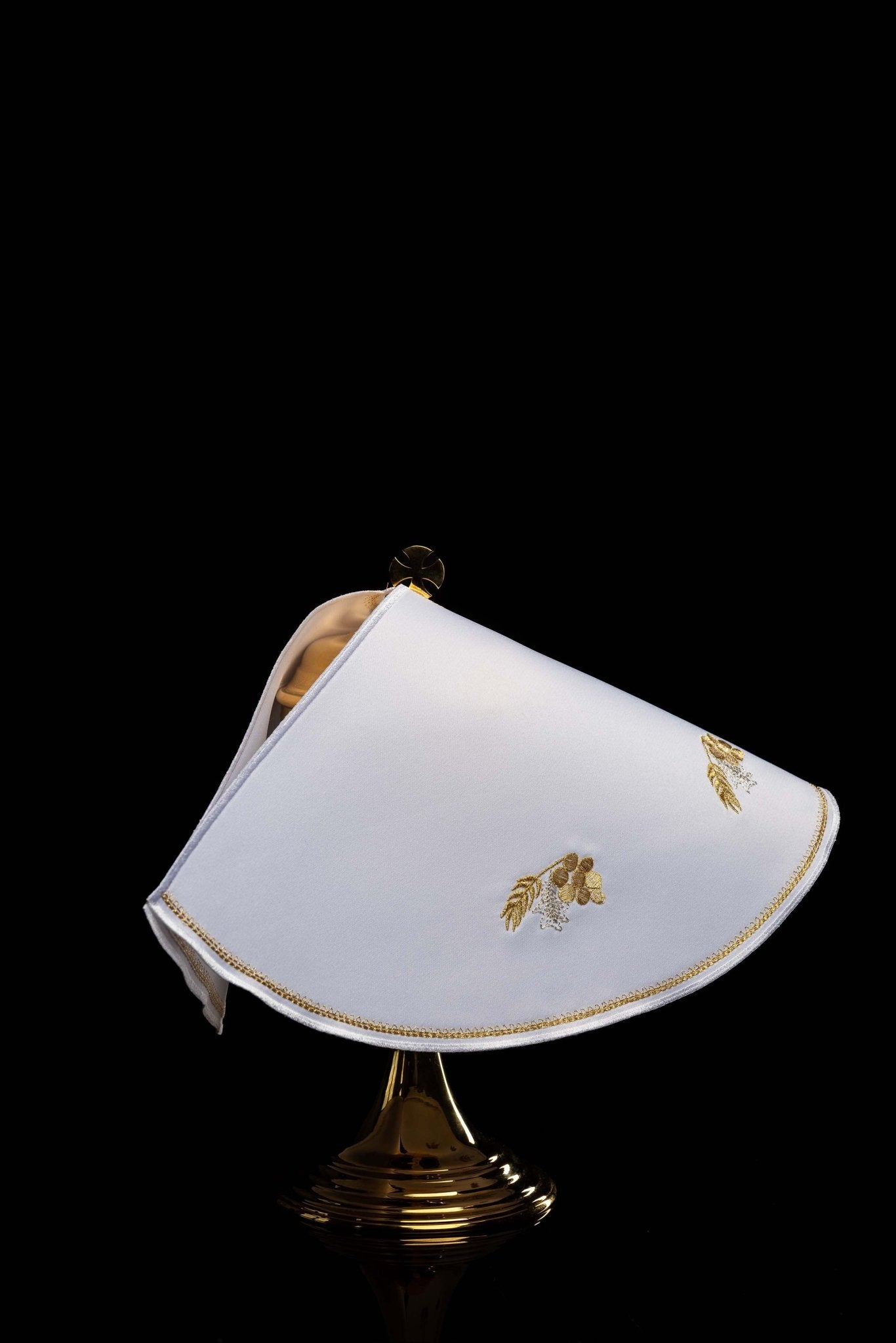 Veil for the pyx with IHS embellishment KWE/015/C/04 45cm BIAŁY - CHASUBLES.COM