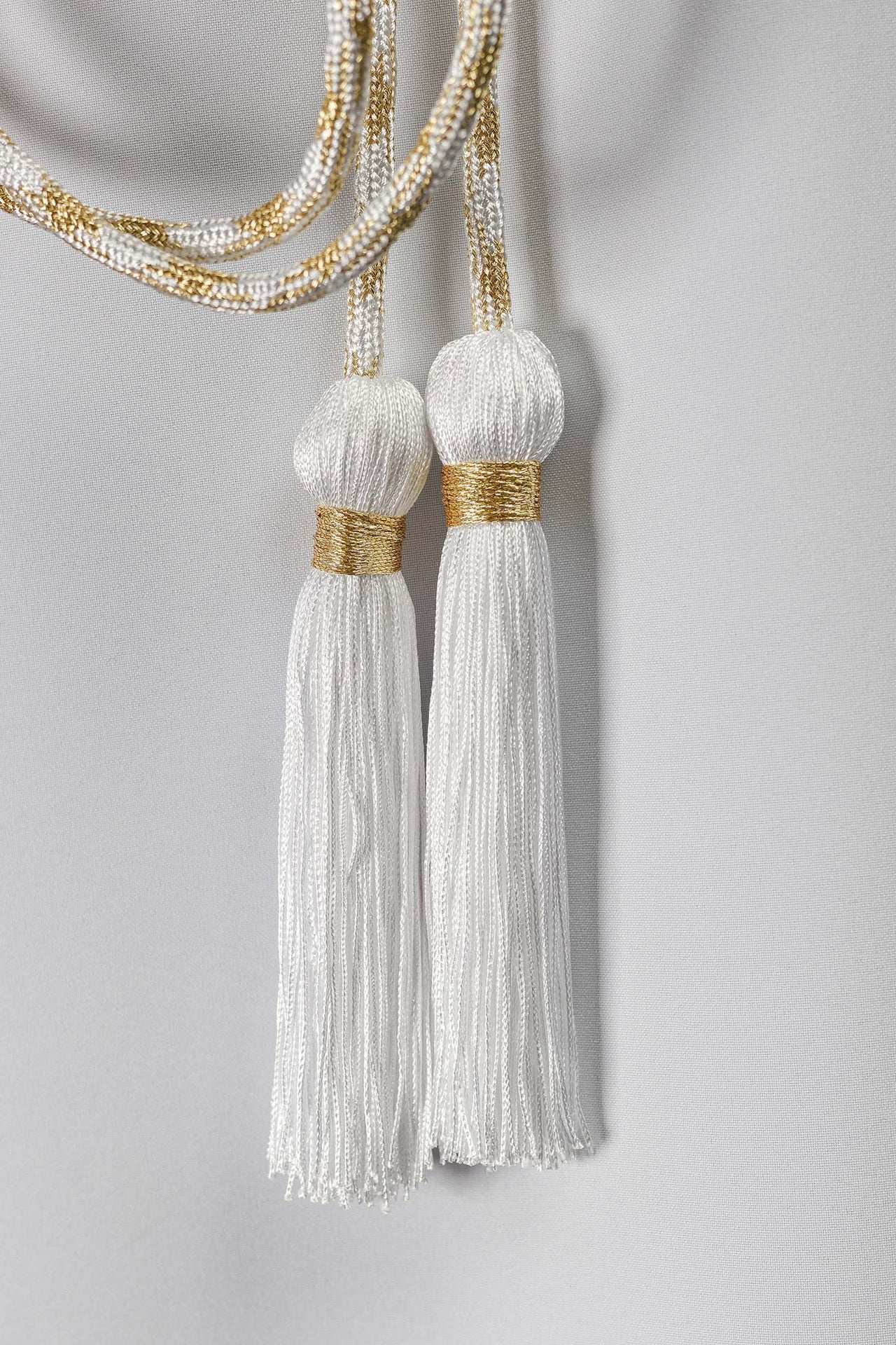 White and Gold Liturgical Cincture CIN/804 - CHASUBLES.COM