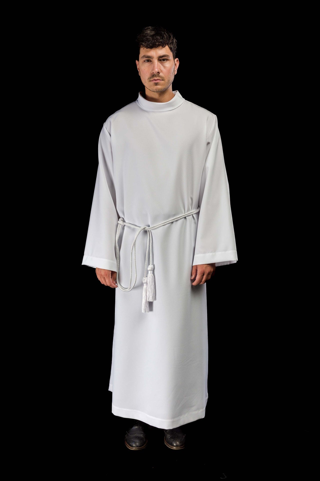 White liturgical cincture CIN/801 - CHASUBLES.COM